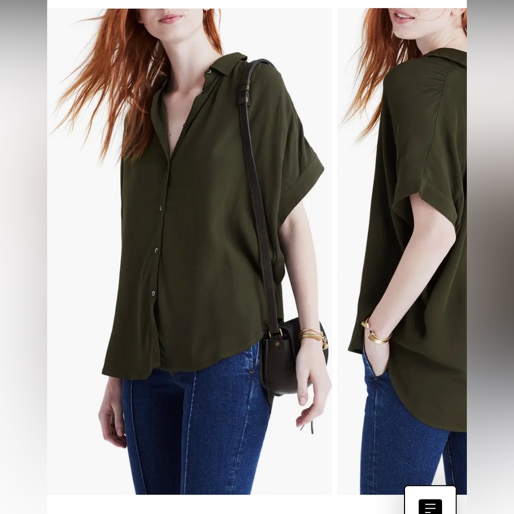 Madewell drapey blouse.  Size medium.